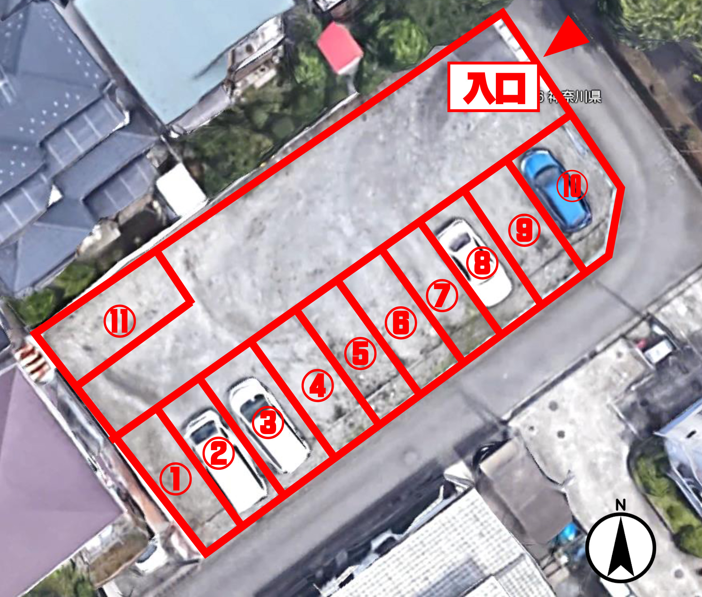 遠藤第３駐車場敷配置図