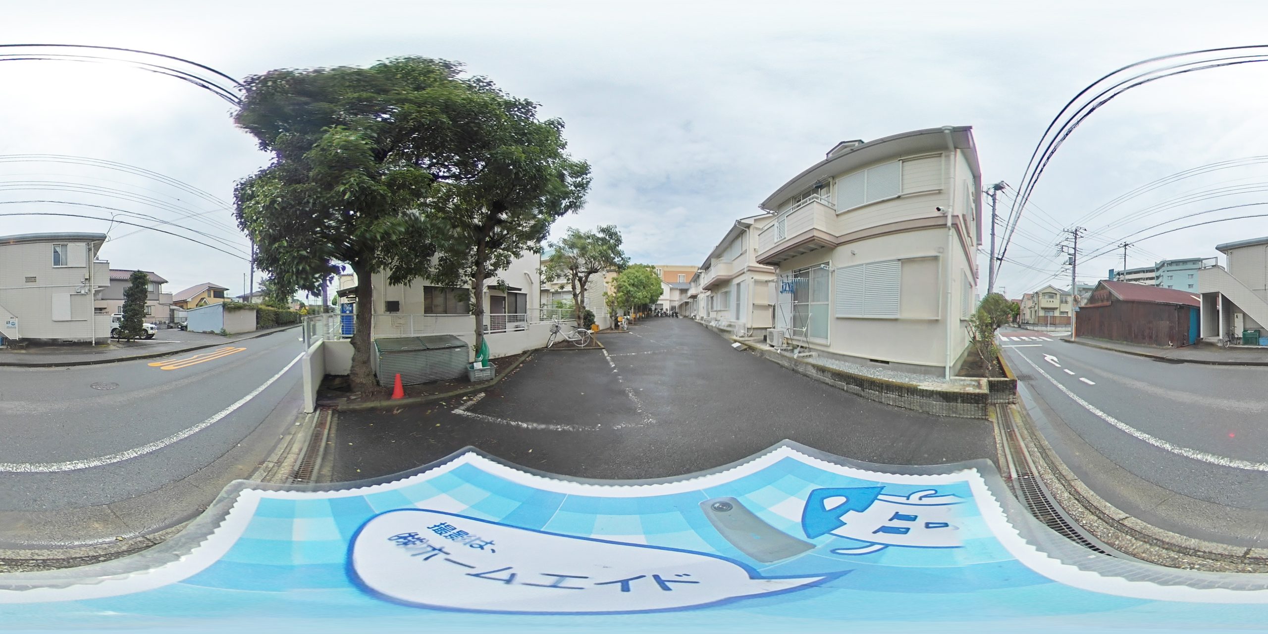 ビラ湘南海岸公園　外観道路から