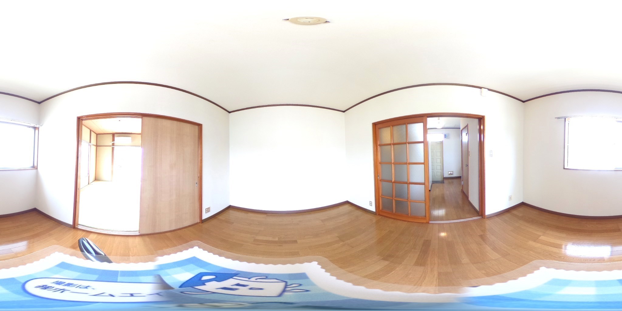 角部屋で明るい室内