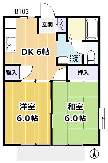 イーストライフ湘南Ｂ棟 間取り