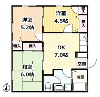 大鋸ハイツⅡ 間取り